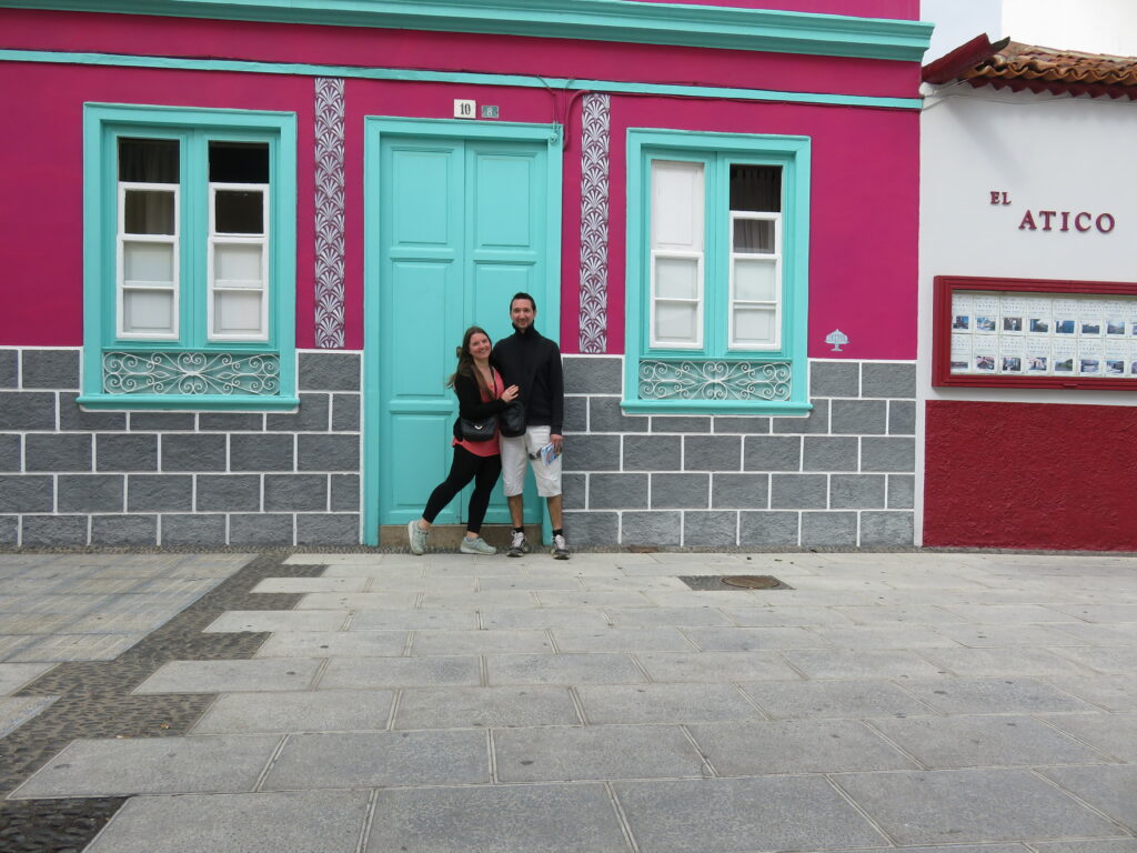 Maison colorée à Puerto de la Cruz