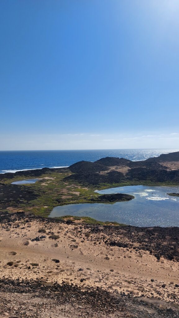 Paysage au niveau du phare de l'île de Lobos