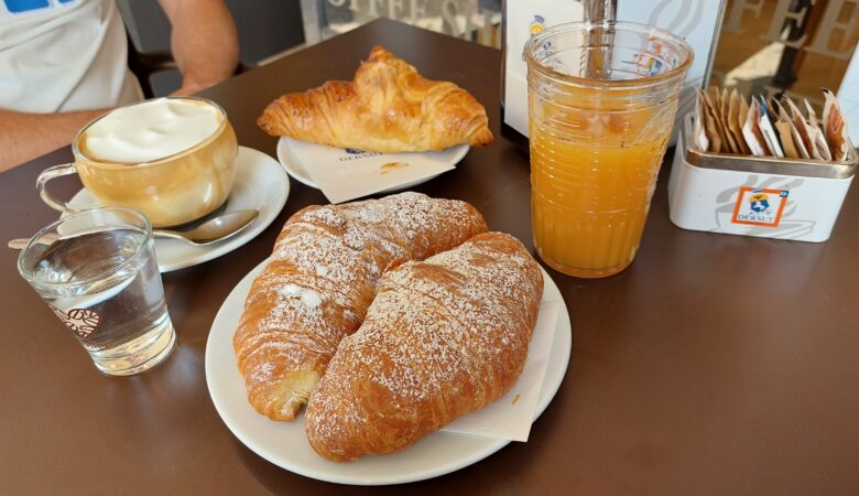 Petit déjeuner à Verone