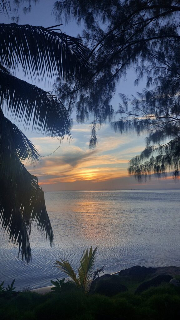 coucher de soleil à Raiatea