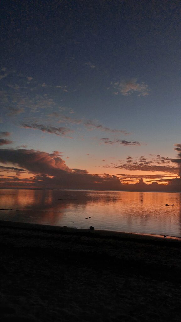 Coucher de soleil à Tahiti